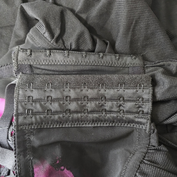 Torrid Racerback Black & Pink Babydoll Whimsy Fairy Goth Lingere - Picture 7 of 8